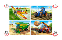 Puzzle 4 in 1 B-041039 Agricultural Machines