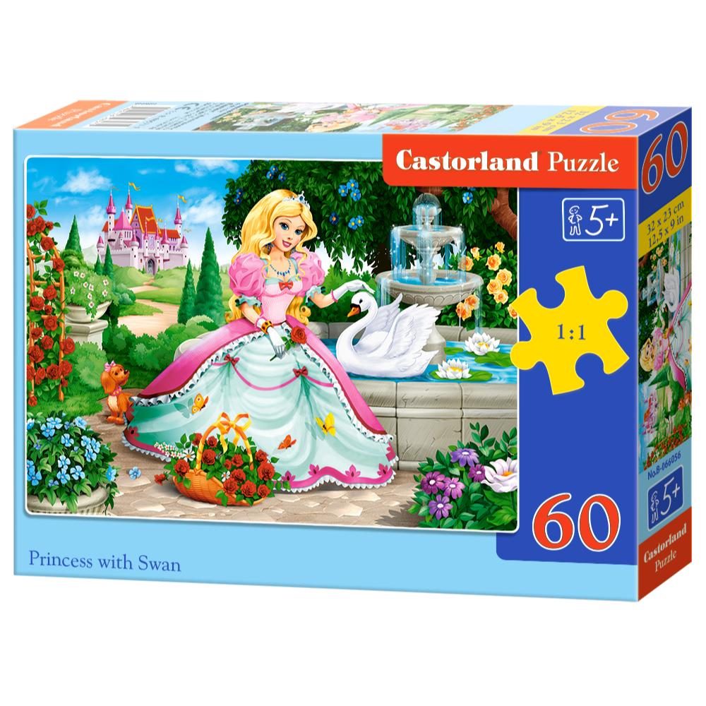 Puzzle 60 Pezzi - Princess with Swan