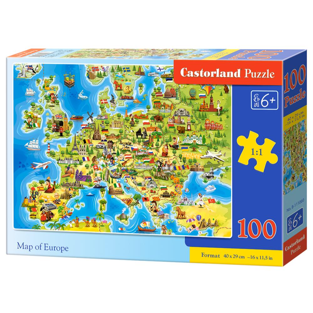 Puzzle 100 Pezzi - Map of Europe