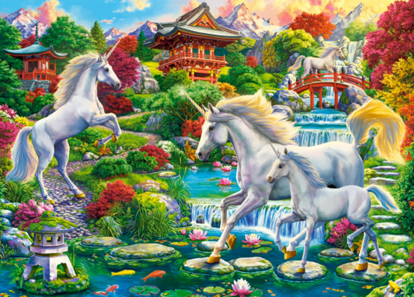 Toys 260 Piece Puzzle - Unicorn Garden