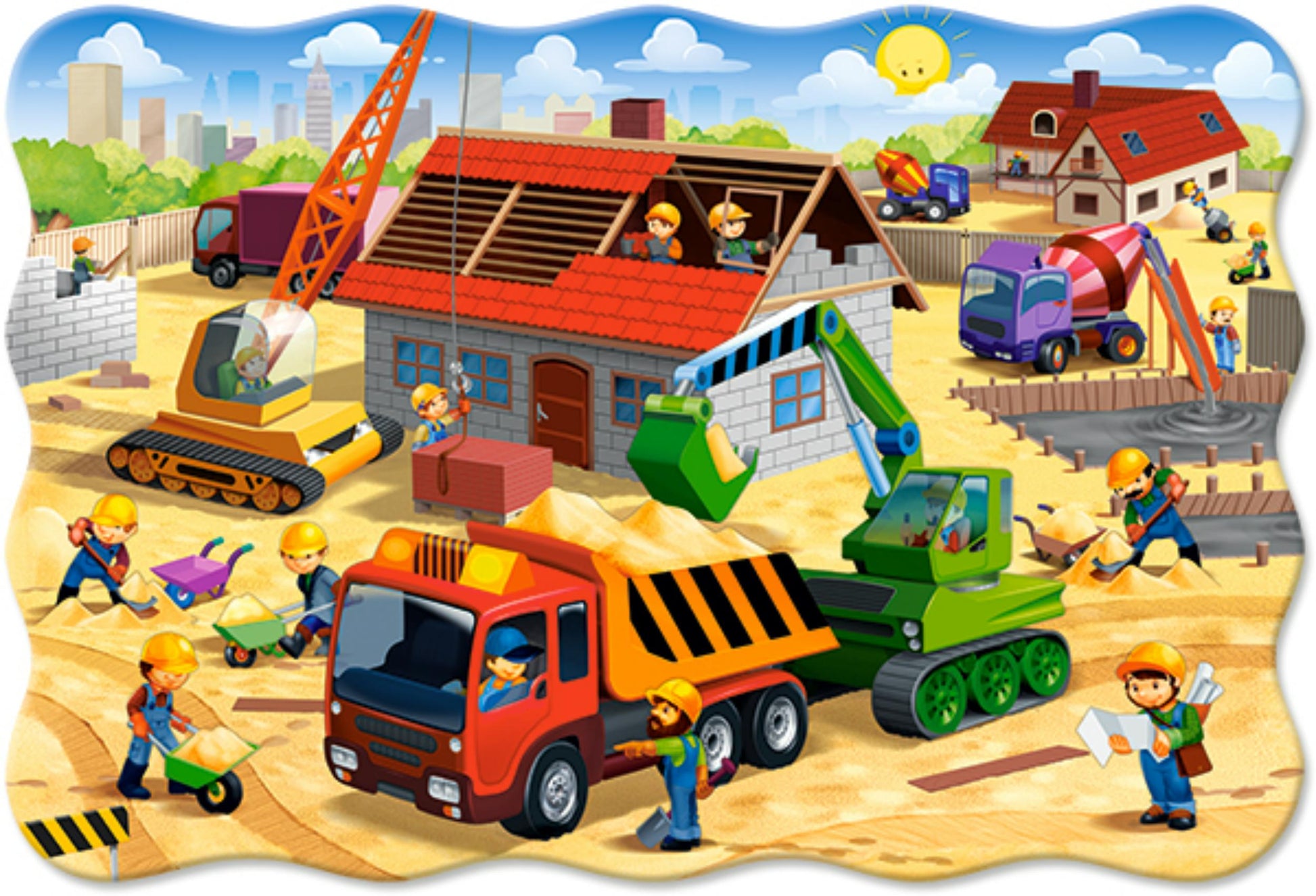 Puzzle Maxi 20 Pezzi - House in Construction