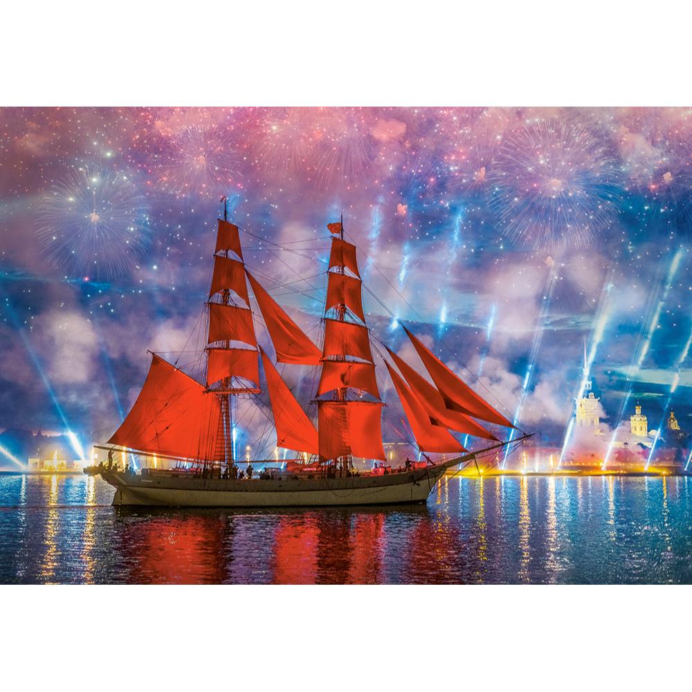 1000 Piece Puzzle - Red Frigate