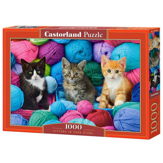 Toys 1000 Piece Puzzle - Kittens in Yarn Store