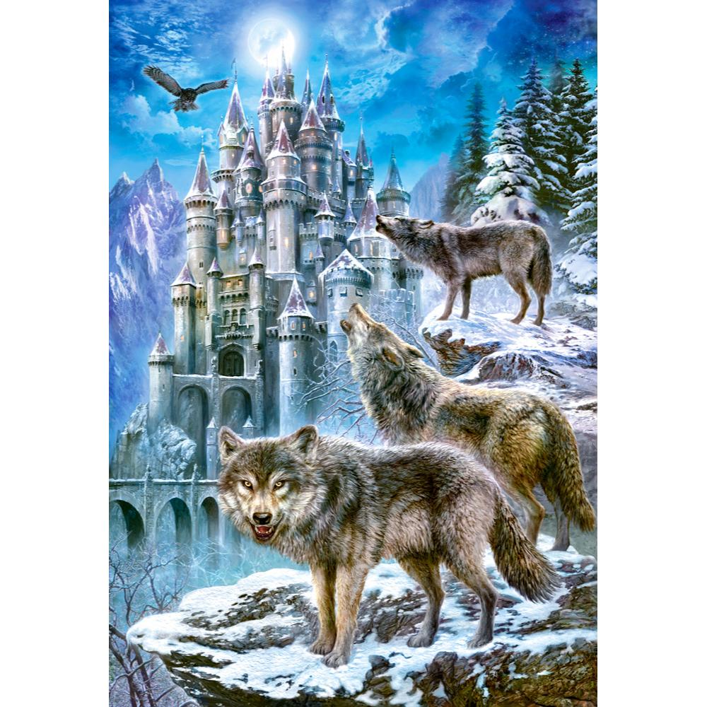 Puzzle 1500 Pezzi - Wolves and Castle