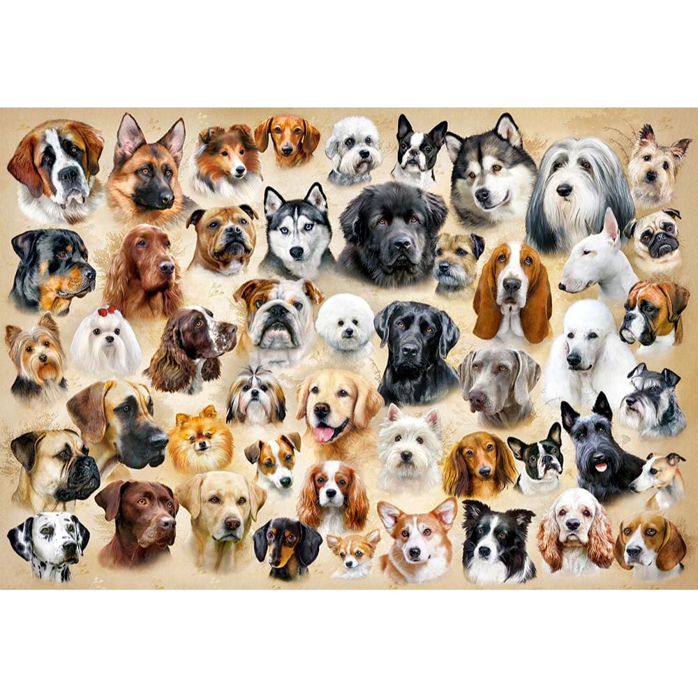 Toys Puzzle 1500 Pezzi - Collage with Dogs