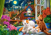 Puzzle 1500 Pezzi - Kittens on the Roof