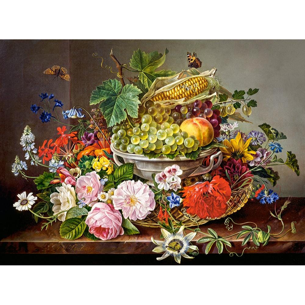 Toys Puzzle 2000 Pezzi - Still Life with Flowers and Fruit Basket