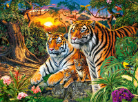 2000 Piece Puzzle - Tiger Family