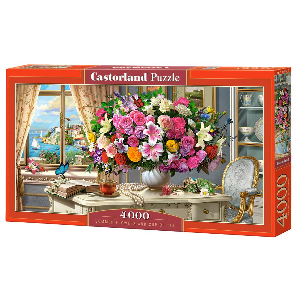 Puzzle 4000 Pezzi - Summer Flowers and Cup of Tea