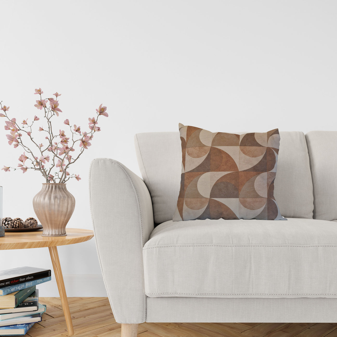 Kiran cushion, beige, 42x42 cm
