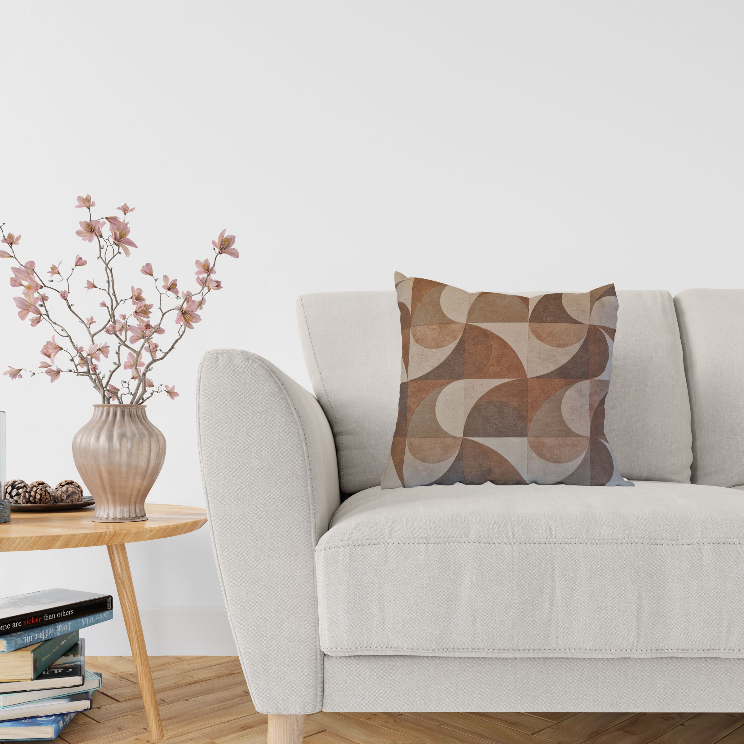 Kiran cushion, beige, 42x42 cm