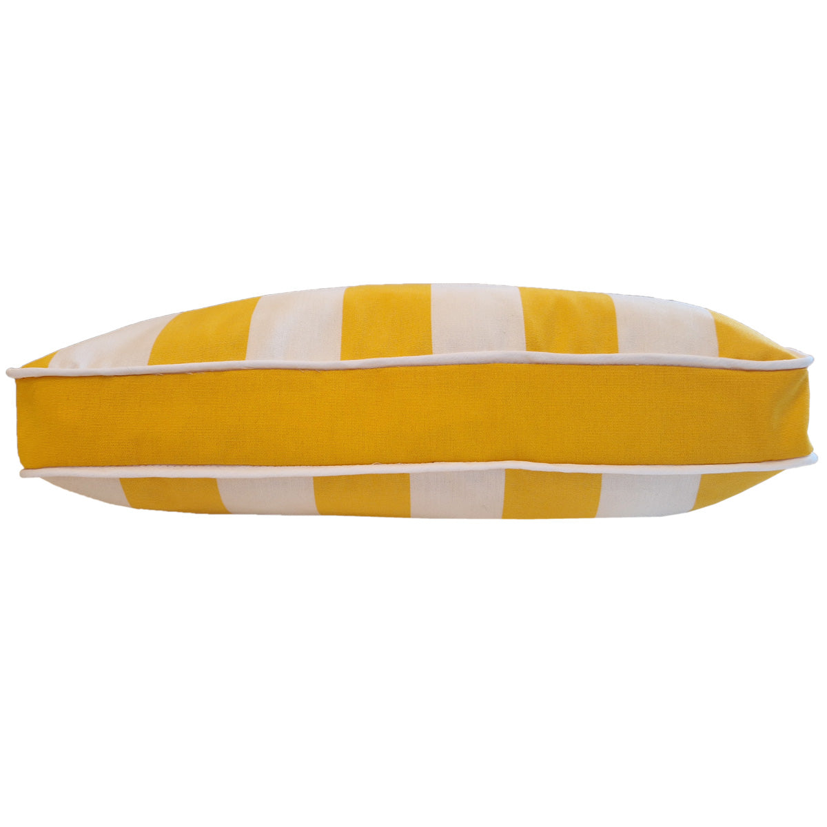 DRALON FUTON CUSHION 40X40 ROW WHITE AND YELLOW