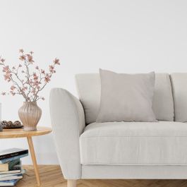 WHITE PRAGUE PILLOW 42X42CM