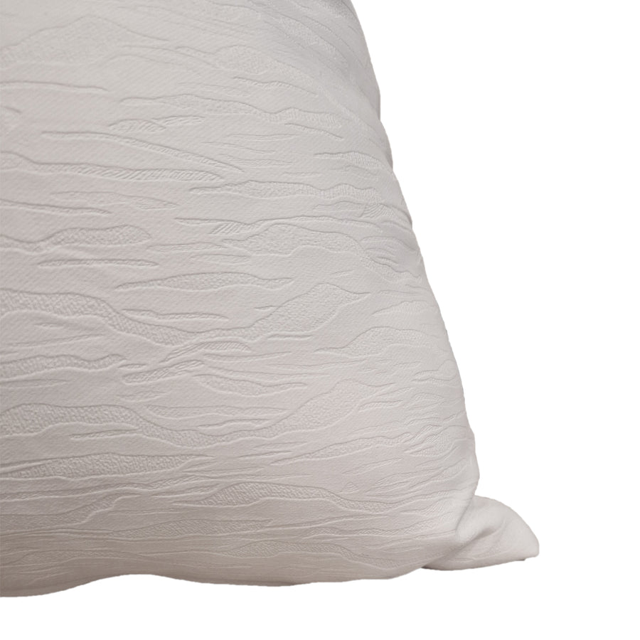 WHITE PRAGUE PILLOW 42X42CM