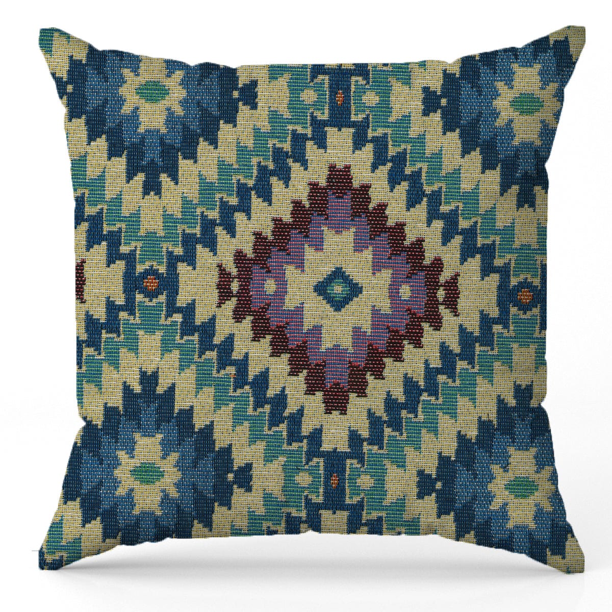 Bricocenter QUETZAL GOBELINE QUETZAL RHOMBUSES BLUE PILLOW 42X42CM