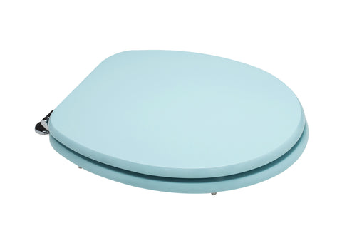 Light blue universal oval coloured mdf cover fixed from underneath metal antibacterial