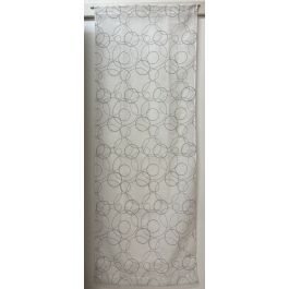 CURTAIN CIRCLE GREY 58X230 CM