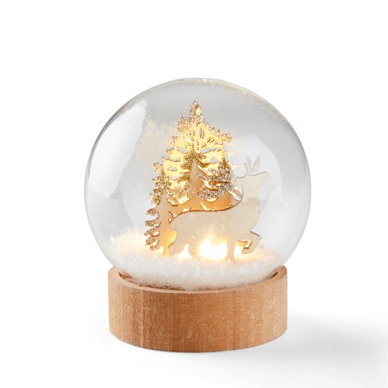 Casa SNOWIE SNOWBALL LED NAT.PINE