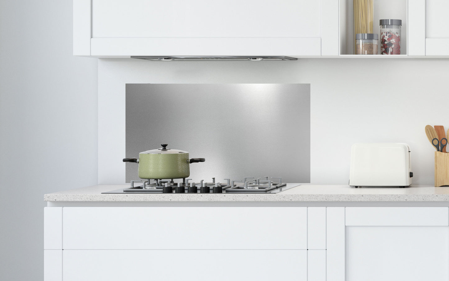 Bricocenter 90X49CM SILVER ALUMINUM SPLASH GUARD PANEL