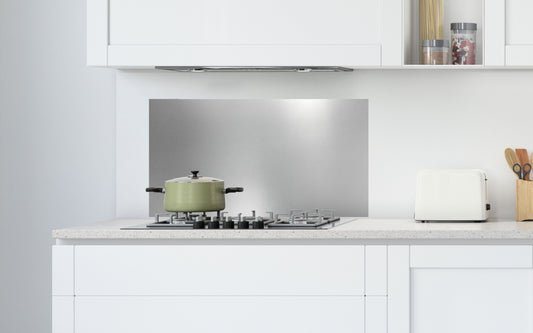 Bricocenter 90X49CM SILVER ALUMINUM SPLASH GUARD PANEL