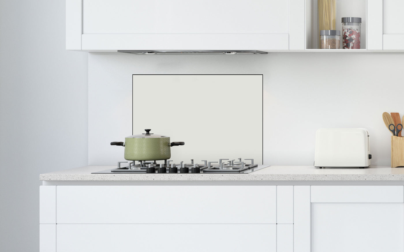 Bricocenter 60X49CM WHITE ALUMINUM SPLASH GUARD PANEL