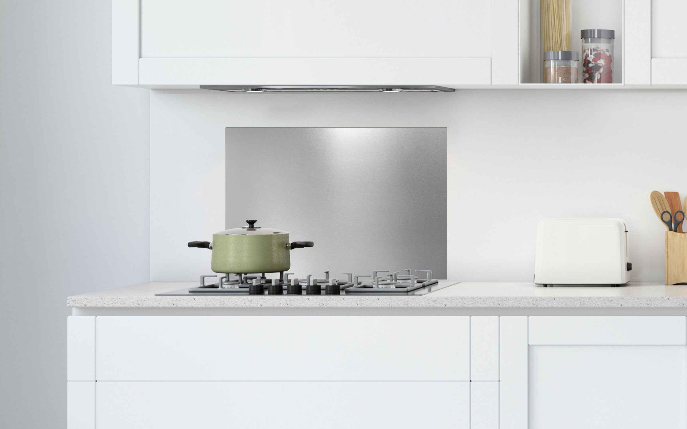 Bricocenter 60X49CM SILVER ALUMINUM SPLASH GUARD PANEL