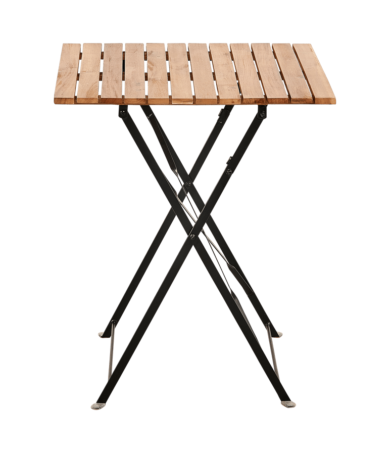 Casa KAPAS Natural folding table, H 73 x L 60 x D 60 cm