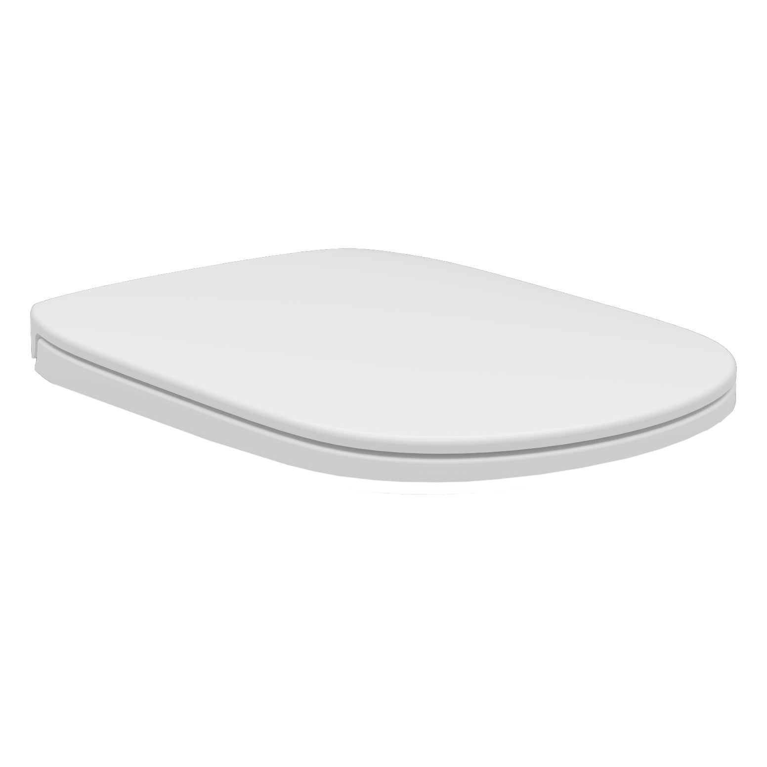 Ambra 2 toilet seat, gloss white, thermoset, nylon hinges, quick release