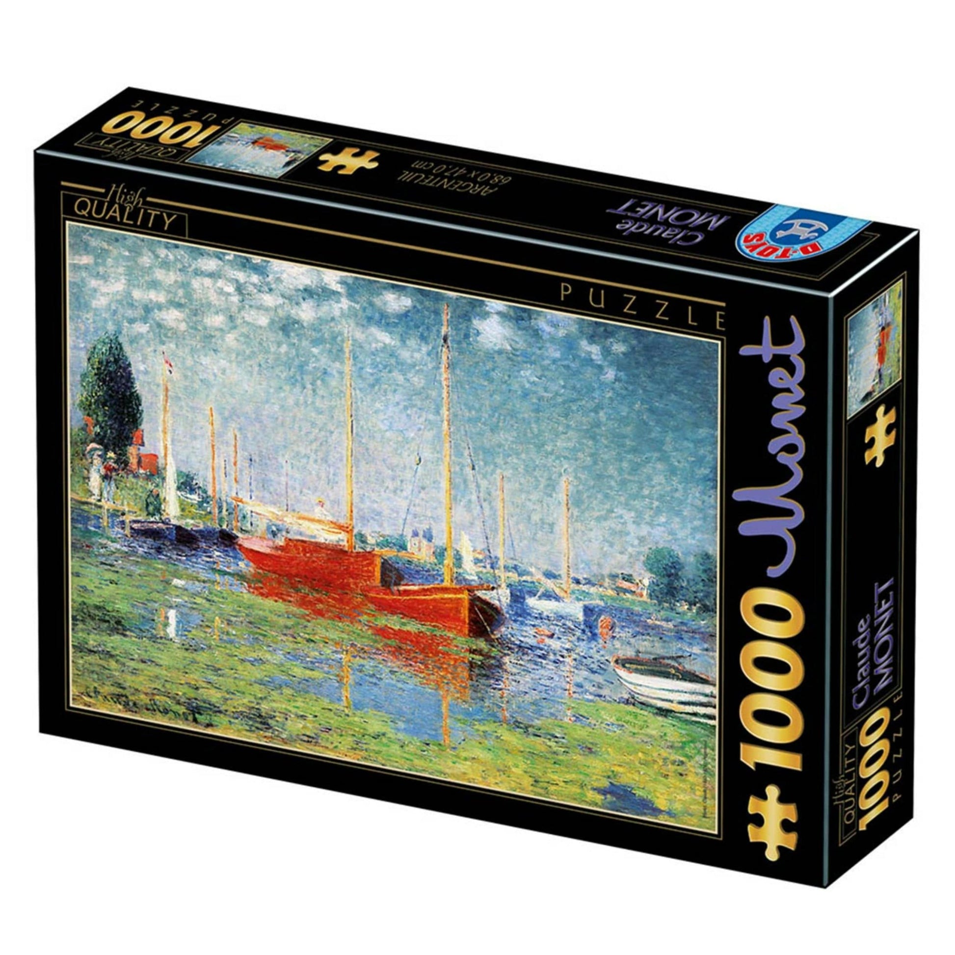 Toys Puzzle 1000 pieces - Claude Monet - Red Boats at Argenteuil