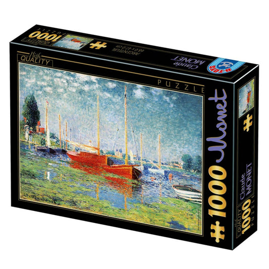 Toys Puzzle 1000 pieces - Claude Monet - Red Boats at Argenteuil