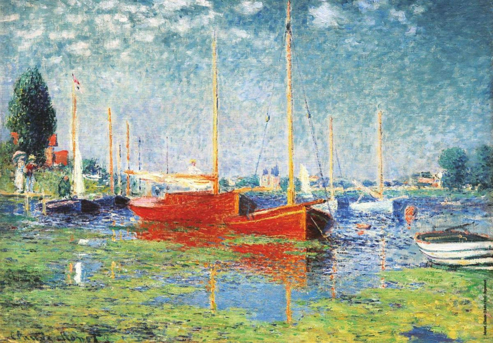 Toys Puzzle 1000 pieces - Claude Monet - Red Boats at Argenteuil