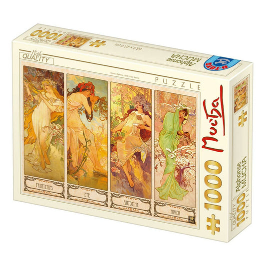 Toys Puzzle 1000 pieces - Alphonse Mucha - Seasons