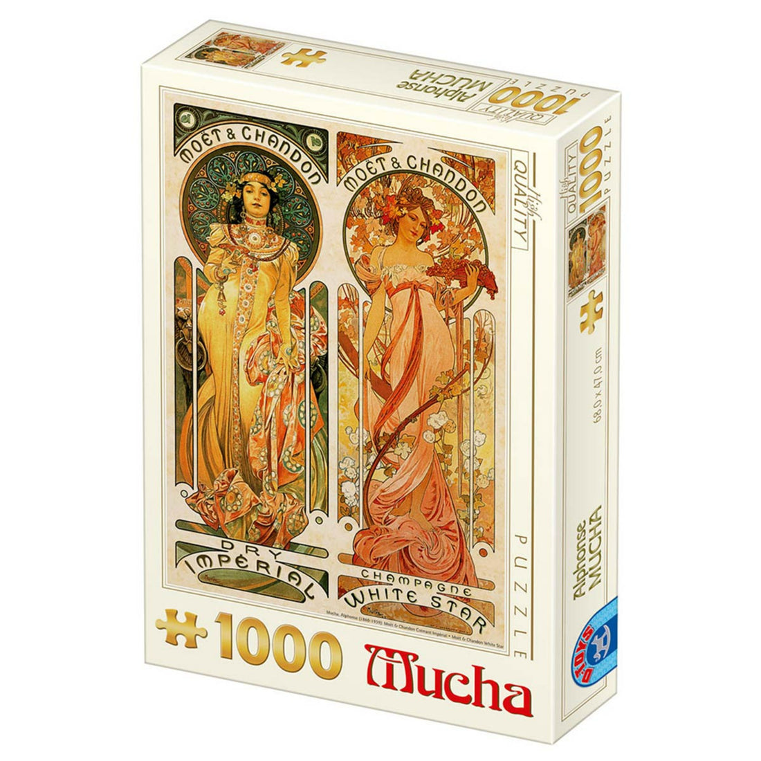 Puzzle 1000 pieces - Alphonse Mucha - Moët & Chandon - Imperial and White Star