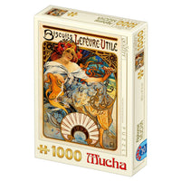 Puzzle 1000 pieces - Alphonse Mucha - Biscuits Lefevre-Utile