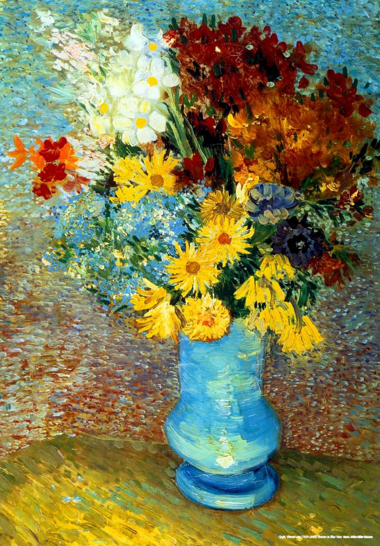 Puzzle 1000 pieces - Vincent van Gogh - Flowers in a Blue Vase