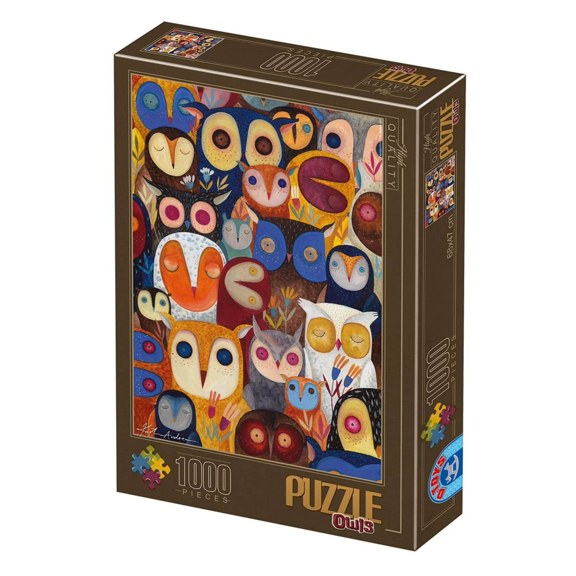 Toys Puzzle 1000 pieces - Andrea Kürti - Owls