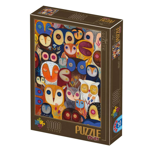 Toys Puzzle 1000 pieces - Andrea Kürti - Owls