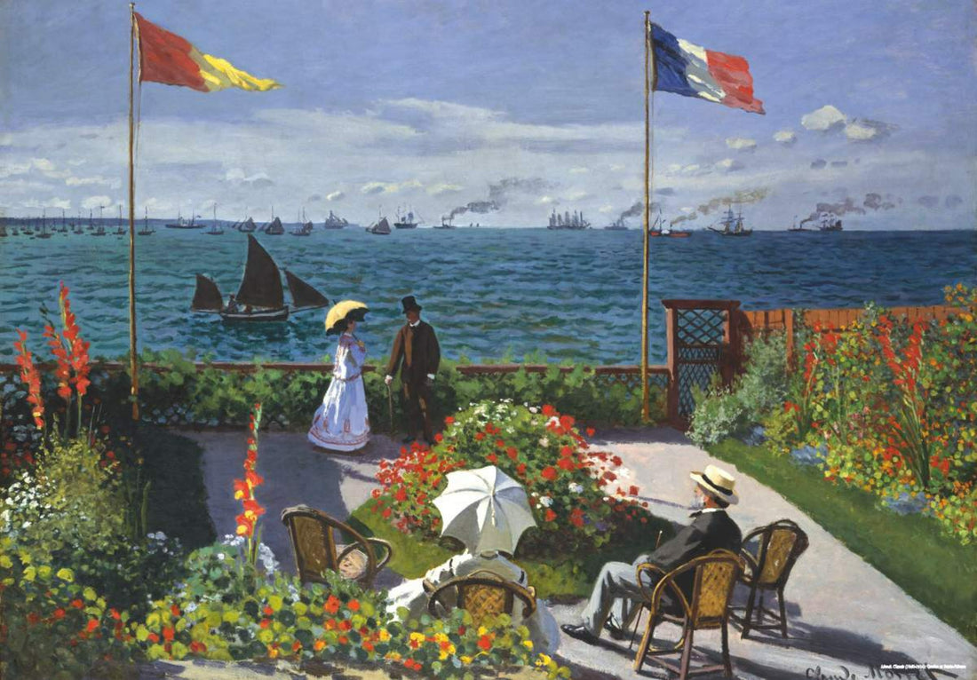 Puzzle 1000 pieces - Claude Monet - Garden at Sainte-Adresse