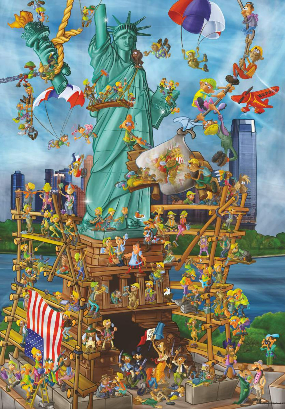 Puzzle 1000 pieces - Cartoon - New York