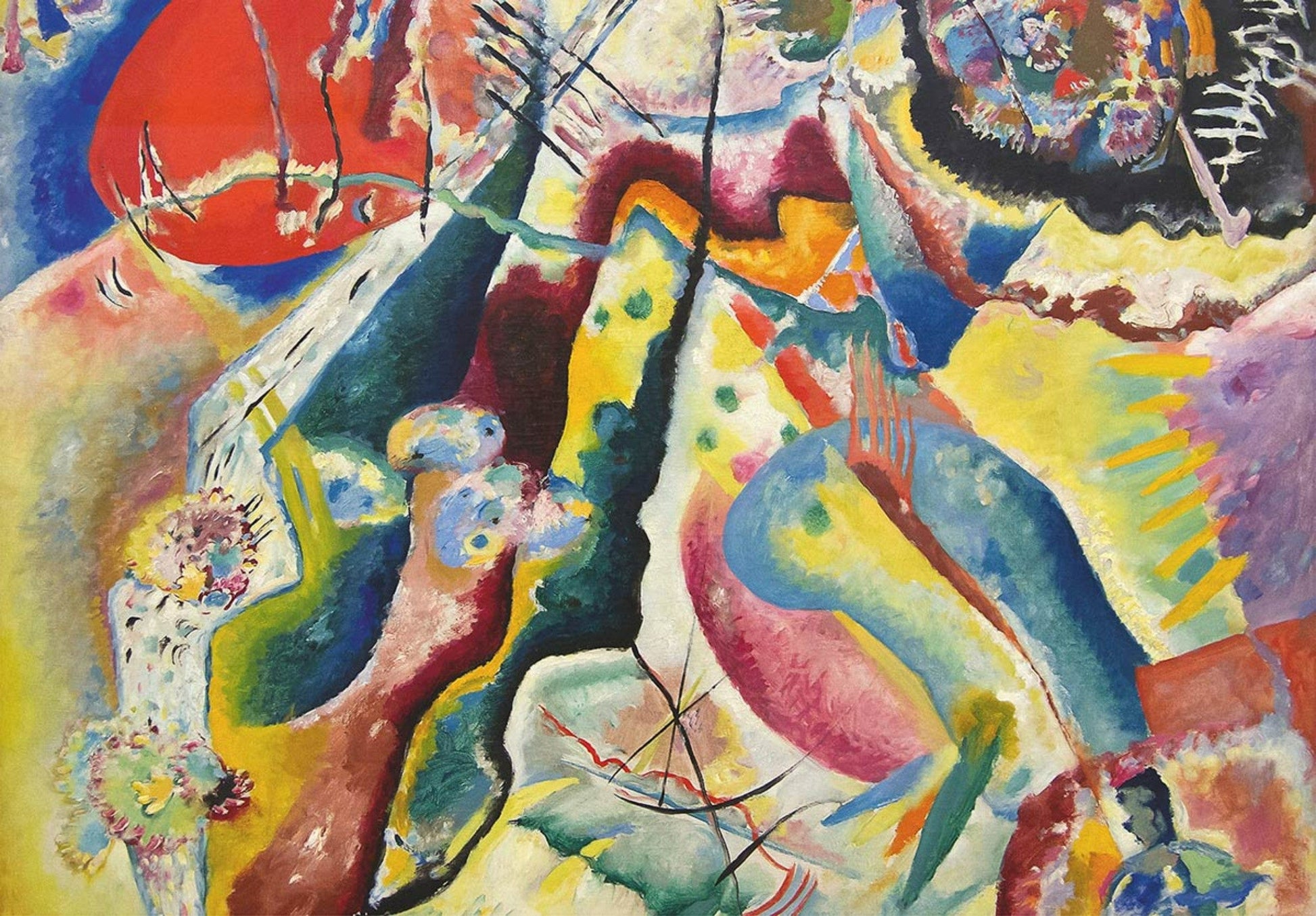 Toys Puzzle 1000 pieces - Wassily Kandinsky - Painting with Red Spot