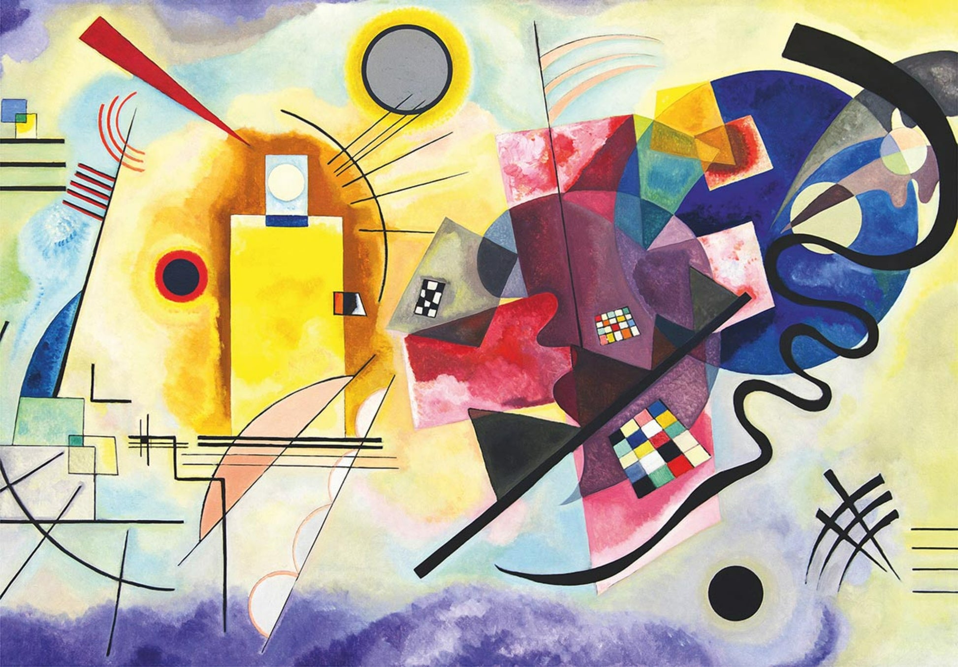 Puzzle 1000 pieces - Wassily Kandinsky - Yellow- Red-Blue