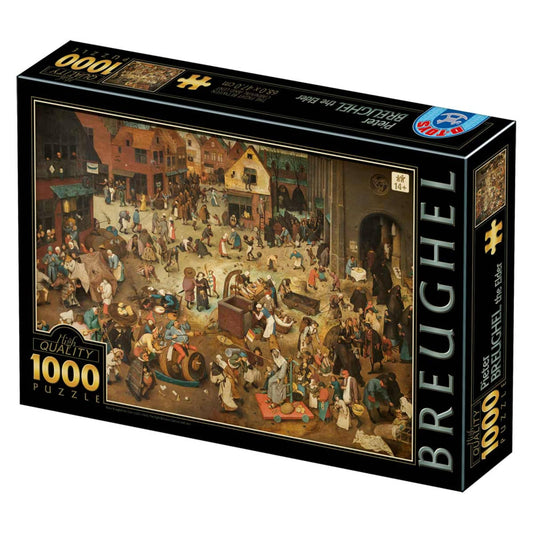 Toys Puzzle 1000 pieces - Pieter Bruegel the Elder - The Fight between Carnival and Lent