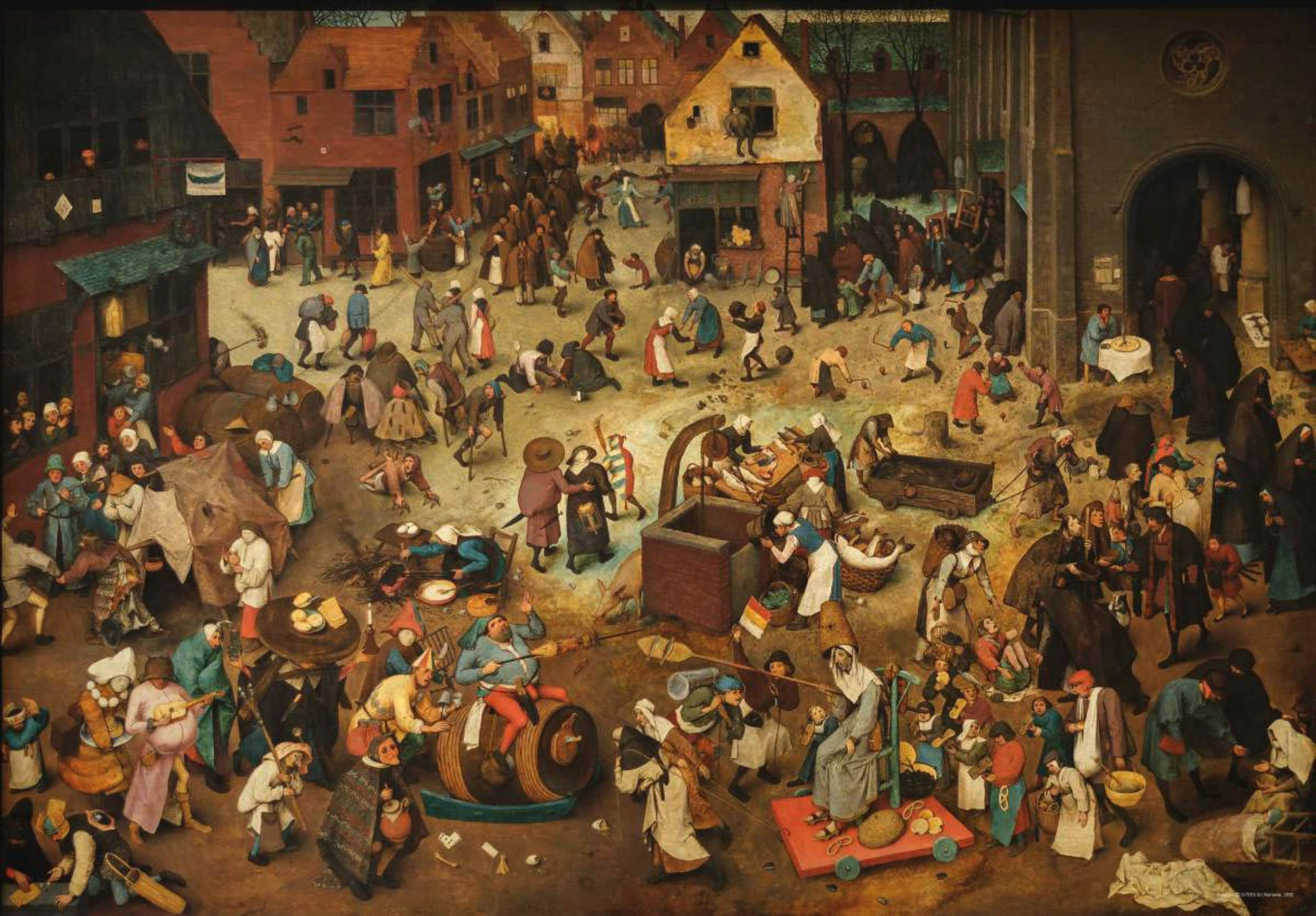 Puzzle 1000 pieces - Pieter Bruegel the Elder - The Fight between Carnival and Lent