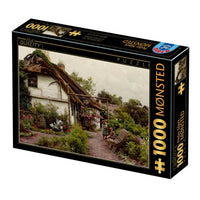 Puzzle 1000 pieces - Peder Mørk Mønsted Puzzle - Children in the Flower Garden