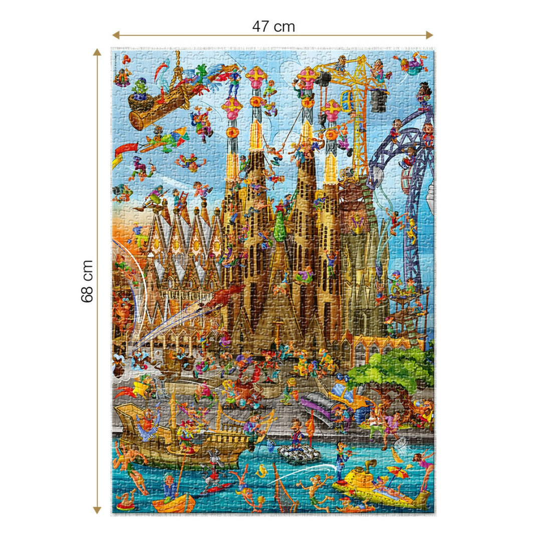 Puzzle 1000 pieces - Cartoon - Sagrada Familia