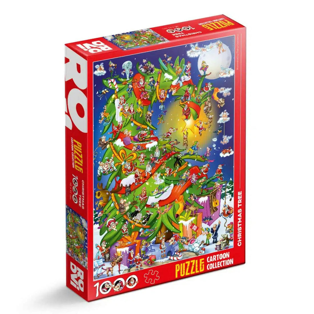 Puzzle 1000 pieces - Cartoon - Christmas Tree