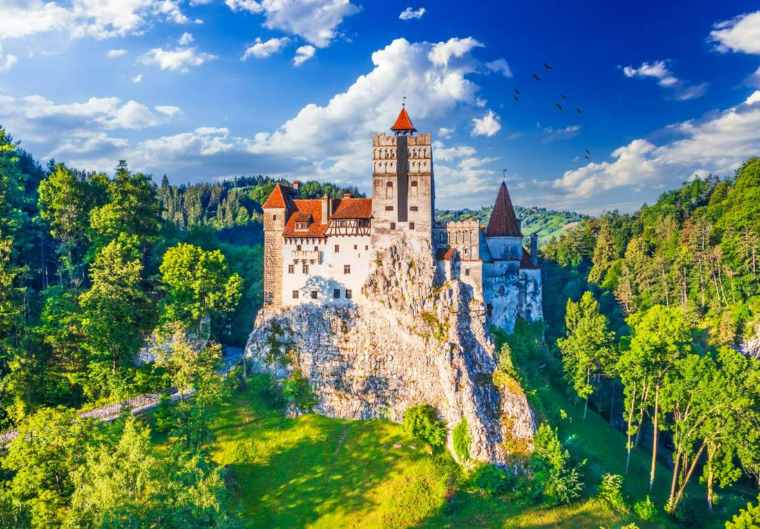 Puzzle 1000 pieces - Bran Castle or Dracula Castle in Transylvania  (UNESCO World Heritage)