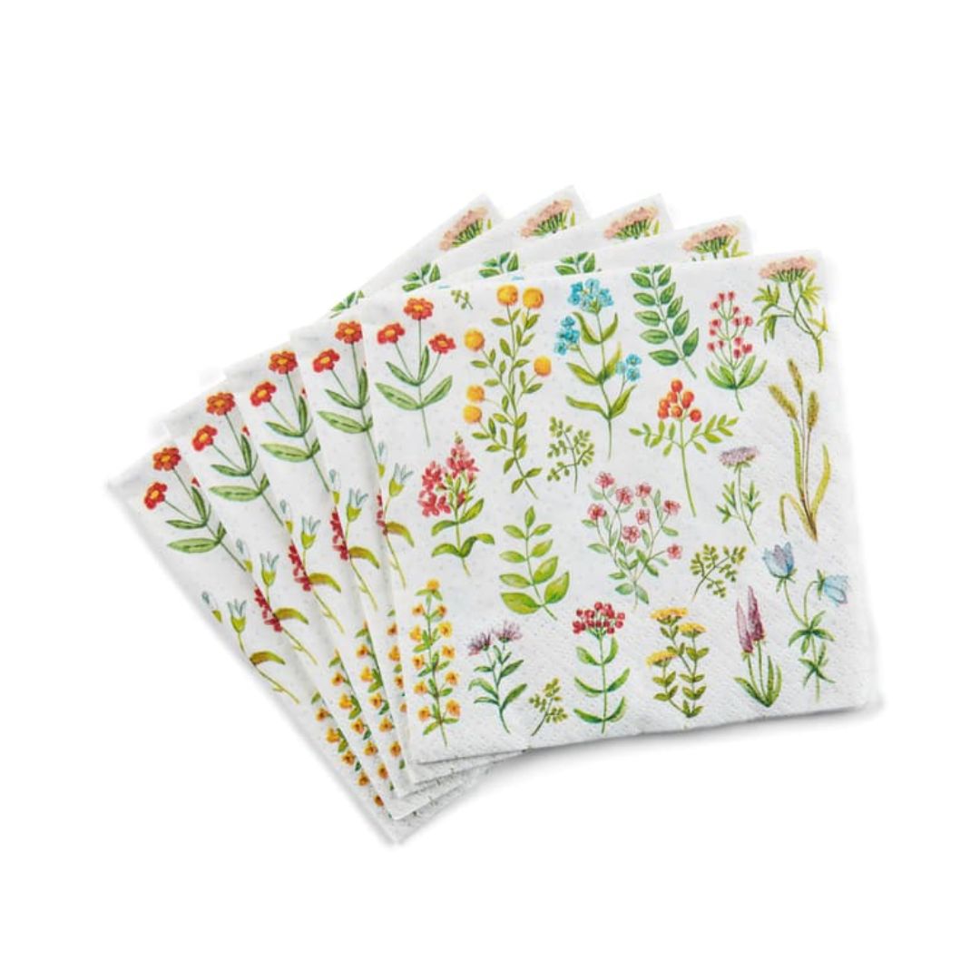 WILDFLOWER Set of 20 multicoloured napkins