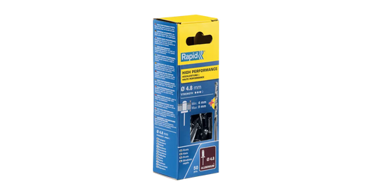 RIVETS 4.8X12MM ALU + DRILL BIT