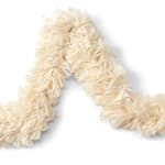 FLUFFY White hanging decoration, H 25 x L 25 cm